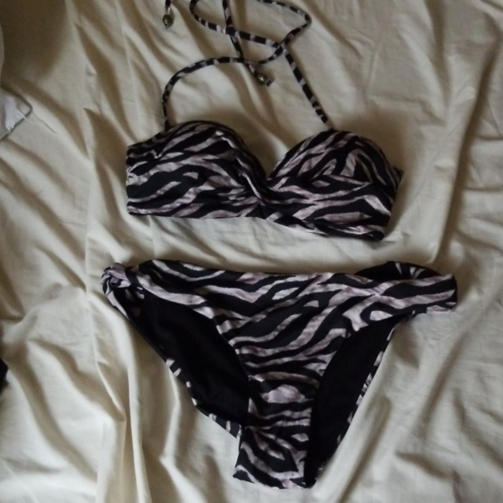 Tiger print bathing suit